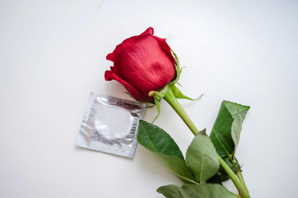 rose and condom